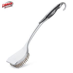 LIBMAN 00566 LONG HANDLE STAINLESS STEEL GRILL BRUSH